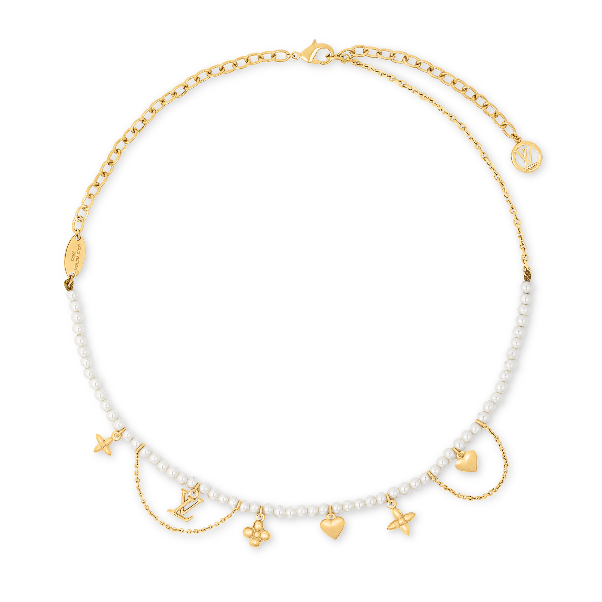 Louis Vuitton ゴールドパールチャーム 新品同様 LouisVuitton ルイヴィトン ウォレットチェーン